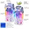 Custom White Royal 3D Pattern Design Watercolor Splash Authentic Basketball Jersey