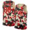 Custom Camo Red-Cream 3D Authentic Salute To Service Basketball Jersey