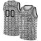 Custom Black White 3D Pattern Design Snakeskin Authentic Basketball Jersey