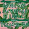 Custom Medium Pink Kelly Green-White 3D Pattern Tropical Hawaii Leaves Authentic Basketball Jersey