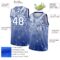 Custom Royal White 3D Pattern Design Seashells And Starfishes Authentic Basketball Jersey