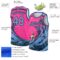 Custom Pink Light Blue-Black 3D Pattern Summer Beach Surfing Authentic Basketball Jersey