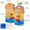 Custom Gold White-Red 3D Pattern Summer Beach Surfing Authentic Basketball Jersey