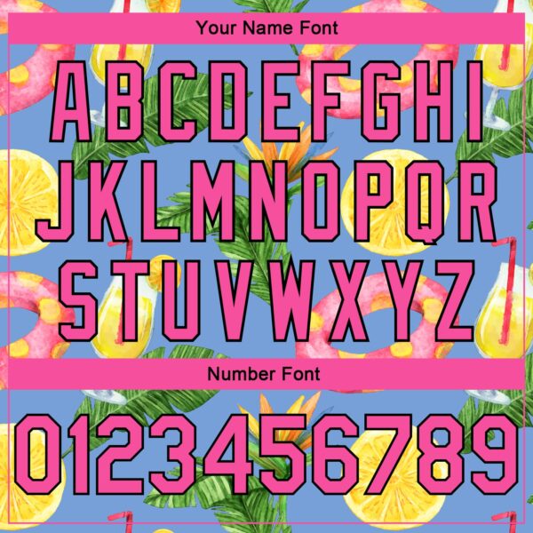 Custom Light Blue Pink-Black 3D Pattern Summer Hawaii Beach Holiday Authentic Basketball Jersey