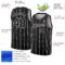 Custom Black White Lines Authentic City Edition Basketball Jersey