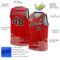 Custom Red Black-White Triangle Shapes Authentic City Edition Basketball Jersey