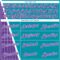 Custom Teal Purple-White Triangle Pinstripes Authentic City Edition Basketball Jersey