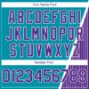 Custom Teal Purple-White Triangle Pinstripes Authentic City Edition Basketball Jersey
