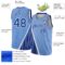 Custom Light Blue Royal-White Triangle Pinstripes Authentic City Edition Basketball Jersey