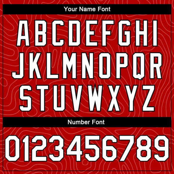 Custom Red White-Black Rounded Zigzag Lines Authentic City Edition Basketball Jersey