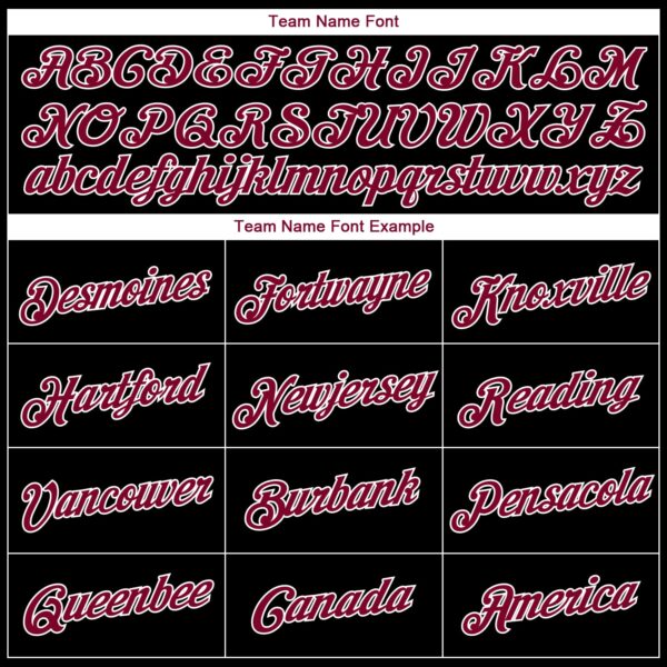 Custom Black Maroon-White Side Stripes Authentic City Edition Basketball Jersey