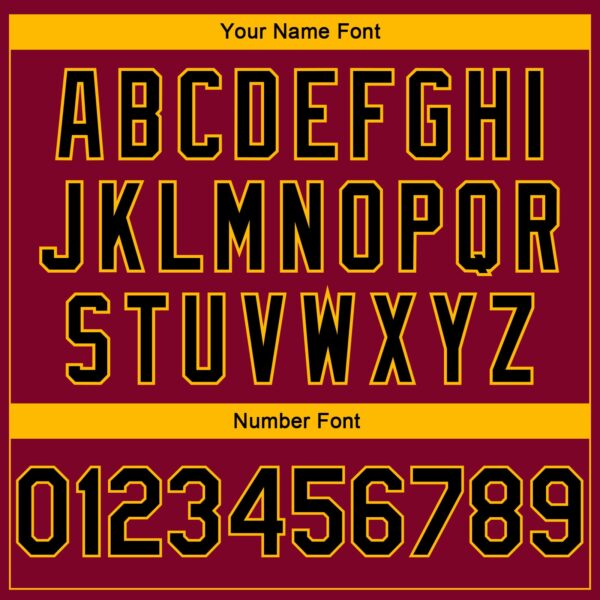 Custom Maroon Black-Gold Side Stripes Authentic City Edition Basketball Jersey