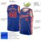 Custom Royal Red-White Side Stripes Authentic City Edition Basketball Jersey