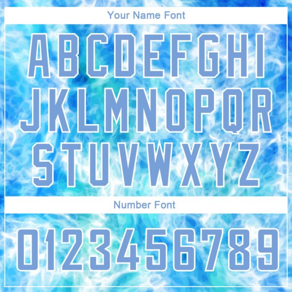 Custom Tie Dye Light Blue-White 3D Authentic Basketball Jersey