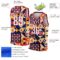 Custom Navy White-Red 3D Pattern Design Geometric Shapes Authentic Basketball Jersey