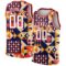 Custom Navy White-Red 3D Pattern Design Geometric Shapes Authentic Basketball Jersey