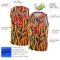 Custom Gold Red-Black 3D Pattern Design Tiger Prints Authentic Basketball Jersey