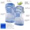 Custom White Light Blue-Royal 3D Pattern Design Sky With Clouds Watercolor Style Authentic Basketball Jersey