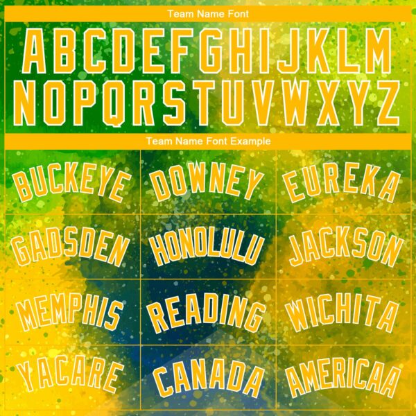 Custom Neon Green Gold-White 3D Pattern Design Abstract Psychedelic Liquid Authentic Basketball Jersey