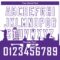 Custom White Purple Holiday Travel Monuments Silhouette Authentic City Edition Basketball Jersey