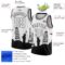 Custom White Black Holiday Travel Monuments Silhouette Authentic City Edition Basketball Jersey