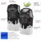 Custom Black White Holiday Travel Monuments Silhouette Authentic City Edition Basketball Jersey