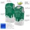 Custom Kelly Green White Holiday Travel Monuments Silhouette Authentic City Edition Basketball Jersey