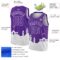Custom Purple White Holiday Travel Monuments Silhouette Authentic City Edition Basketball Jersey