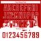 Custom Red White Holiday Travel Monuments Silhouette Authentic City Edition Basketball Jersey