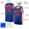 Custom Royal Red-White Geometric Shapes And Side Stripes Authentic City Edition Basketball Jersey