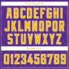 Custom Purple Gold-White Geometric Shapes And Side Stripes Authentic City Edition Basketball Jersey