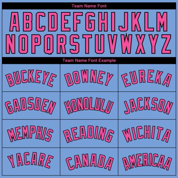 Custom Light Blue Pink-Black Side Panel Abstract Lines Authentic City Edition Basketball Jersey