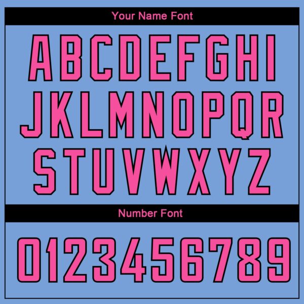 Custom Light Blue Pink-Black Side Panel Abstract Lines Authentic City Edition Basketball Jersey