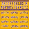 Custom Gold Purple-White Side Panel Abstract Lines Authentic City Edition Basketball Jersey