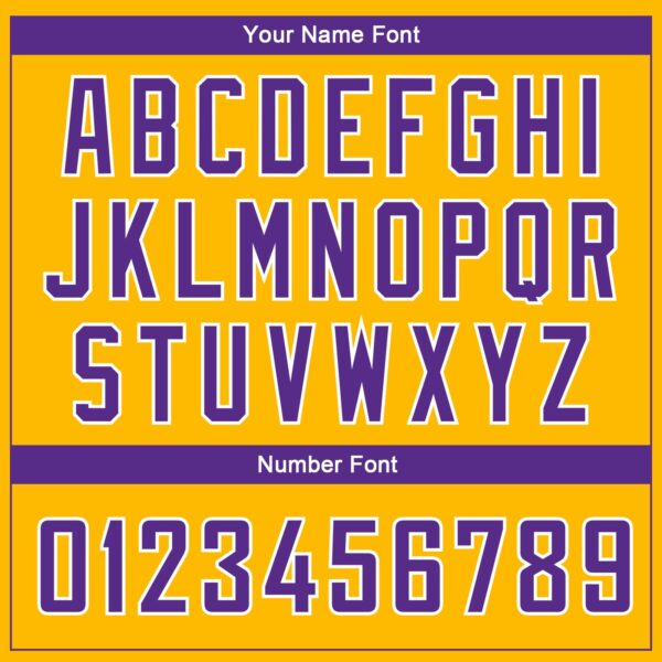 Custom Gold Purple-White Side Panel Abstract Lines Authentic City Edition Basketball Jersey