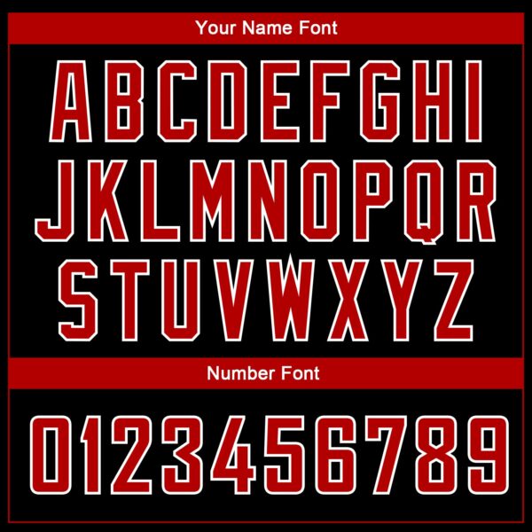 Custom Black Red-White Side Panel Abstract Lines Authentic City Edition Basketball Jersey