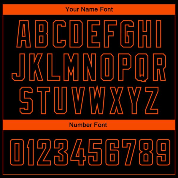 Custom Black Orange Side Panel Abstract Lines Authentic City Edition Basketball Jersey