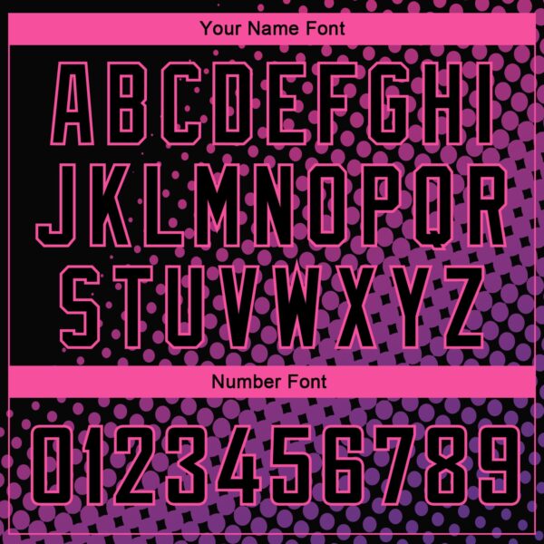 Custom Black Pink-Purple Halftone Authentic City Edition Basketball Jersey