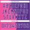 Custom Pink Purple-White Abstract Brush Splash Authentic City Edition Basketball Jersey