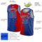 Custom Royal Red-White Abstract Brush Splash Authentic City Edition Basketball Jersey