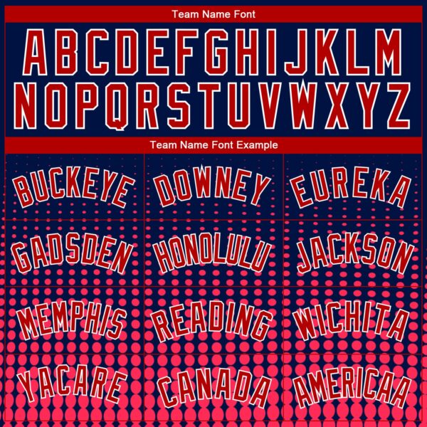 Custom Navy Red-White Halftone Authentic City Edition Basketball Jersey