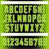 Custom Black Neon Green-White Halftone Authentic City Edition Basketball Jersey