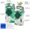 Custom White Kelly Green-Black 3D Pattern Design Geometric Shapes Authentic City Edition Basketball Jersey
