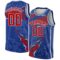 Custom Royal Red-White 3D Pattern Design Torn Paper Style Authentic Basketball Jersey