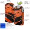 Custom Black Orange-White 3D Pattern Design Torn Paper Style Authentic Basketball Jersey