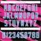 Custom Black Light Blue-Pink 3D Pattern Design Torn Paper Style Authentic Basketball Jersey