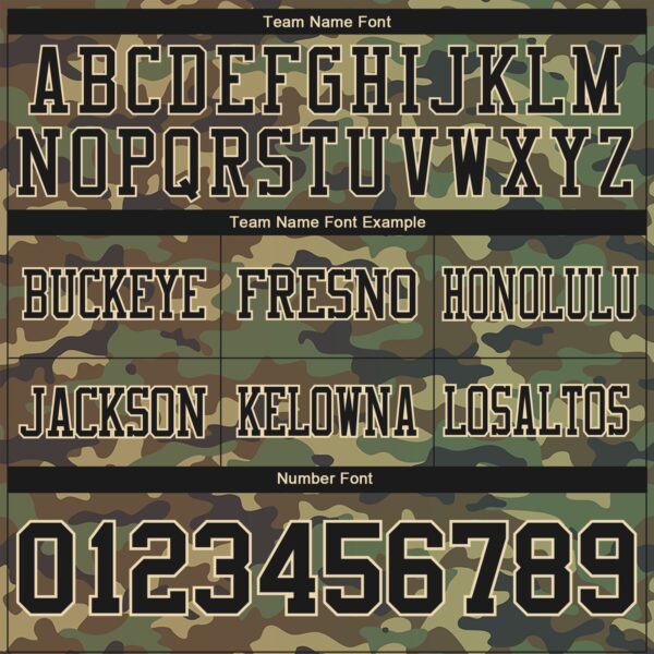 Custom Camo Black-Cream 3D Pattern Salute To Service Authentic Football Jersey