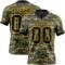3DPattern7740 Custom Camo Black-Yellow 3D Pattern Salute To Service Authentic Football Jersey
