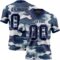 Custom Camo Navy-Gray 3D Pattern Salute To Service Authentic Football Jersey