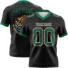 Custom Black Kelly Green White-Red 3D Pattern Mexico Authentic Football Jersey